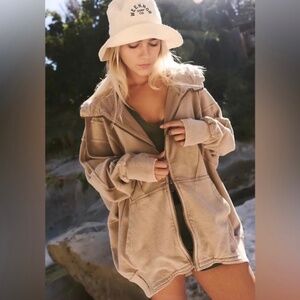 $128 Free People Movement All Your Love Solid Hoodie Size XS